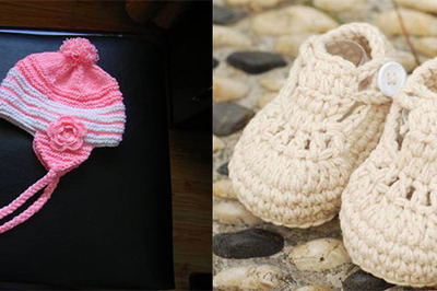 【图】初生宝宝鞋帽编织法 简单几步给孩子温暖的爱
